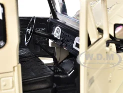 Toyota FJ40 Land Cruiser Beige "4x4 Overlanders" Series 1/24 Diecast Model Car by Motormax