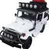 Toyota FJ40 Land Cruiser White "4x4 Overlanders" Series 1/24 Diecast Model Car Motormax 79137