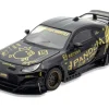 Toyota GR86 "Pandem" RHD (Right Hand Drive) Black with Gold Graphics "Hobby Expo China 2025 Event Exclusive" 1/64 Diecast Model Car by Inno Models