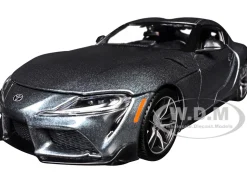Toyota GR Supra Gray Metallic "Special Edition" Series 1/24 Diecast Model Car by Maisto