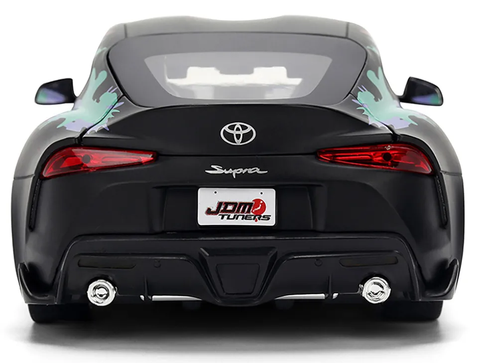 2020 Toyota GR Supra "HKS" Matt Black with Graphics "JDM Tuners" Series 1/24 Diecast Model Car by Jada
