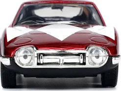 1967 Toyota 2000GT RHD Right Hand Drive Red Metallic Red Ranger Diecast Figurine Power Rangers Hollywood Rides Series 1/32 Diecast Model Car Jada 33074