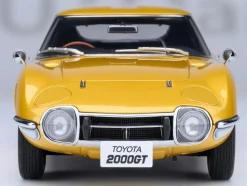 1967 Toyota 2000GT RHD (Right Hand Drive) Gold Metallic 1/18 Model Car by Autoart