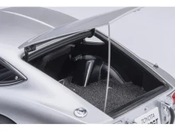 1967 Toyota 2000GT RHD (Right Hand Drive) Silver Metallic 1/18 Model Car by Autoart