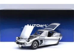 1967 Toyota 2000GT RHD (Right Hand Drive) Silver Metallic 1/18 Model Car by Autoart