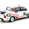 Toyota Hilux Pickup Truck RHD (Right Hand Drive) #18 White with Red and Green Graphics "Hobby64" Series 1/64 Diecast Model Car by Tarmac Works