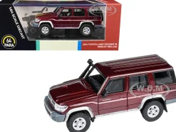 2014 Toyota Land Cruiser 76 Merlot Red Metallic 1/64 Diecast Model Car Paragon Models PA-55313
