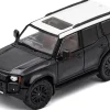 Toyota Land Cruiser Prado 250 Black with White Top 1/64 Diecast Model Car by GCD