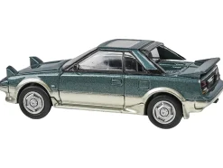 1985 Toyota MR2 MK1 Green Metallic and Gold with Sunroof 1/64 Diecast Model Car by Paragon Models