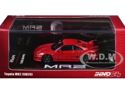 Toyota MR2 (SW20) RHD (Right Hand Drive) Red 1/64 Diecast Model Car by Inno Models