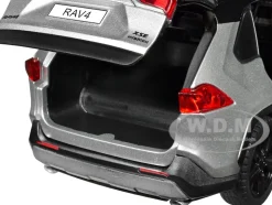 Toyota Rav4 Hybrid XSE Silver Metallic with Black Top and Sunroof 1/24 Diecast Model Car H08666SLBK
