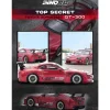 Toyota Supra (A80) "Top Secret" GT300 RHD (Right Hand Drive) Red Metallic 1/64 Diecast Model Car by Inno Models