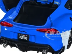 2020 Toyota Supra Blue Graphics Max Sterling Diecast Figurine Robotech Hollywood Rides Series 1/24 Diecast Model Car Jada 33676