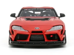 2023 Toyota Supra GT4 100 Edition Plasma Orange Metallic Limited Edition to 999 pieces Worldwide 1/18 Model Car by Otto Mobile