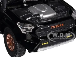 2024 Toyota Tacoma Trailhunter Edition Pickup Truck Black 1/24 Diecast Model Car
