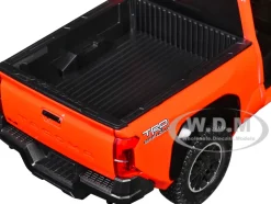 2024 Toyota Tacoma TRD Off-Road Edition Pickup Truck Octane Orange with Bed Camper 1/24 Diecast Model Car