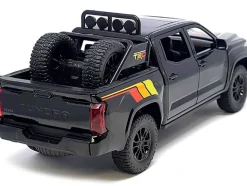 2023 Toyota Tundra TRD 4x4 Pickup Truck Black with TRD Stripes with Sunroof and Wheel Rack Limited Edition to 2400 pieces Worldwide 1/24 Diecast Model Car