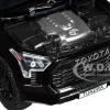 2023 Toyota Tundra TRD 4x4 Pickup Truck Black with Sunroof and Wheel Rack 1/24 Diecast Model Car H08555R-BK