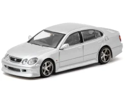 Toyota Vertex Aristo JZS161 RHD (Right Hand Drive) Silver Metallic "Global64" Series 1/64 Diecast Model by Tarmac Works