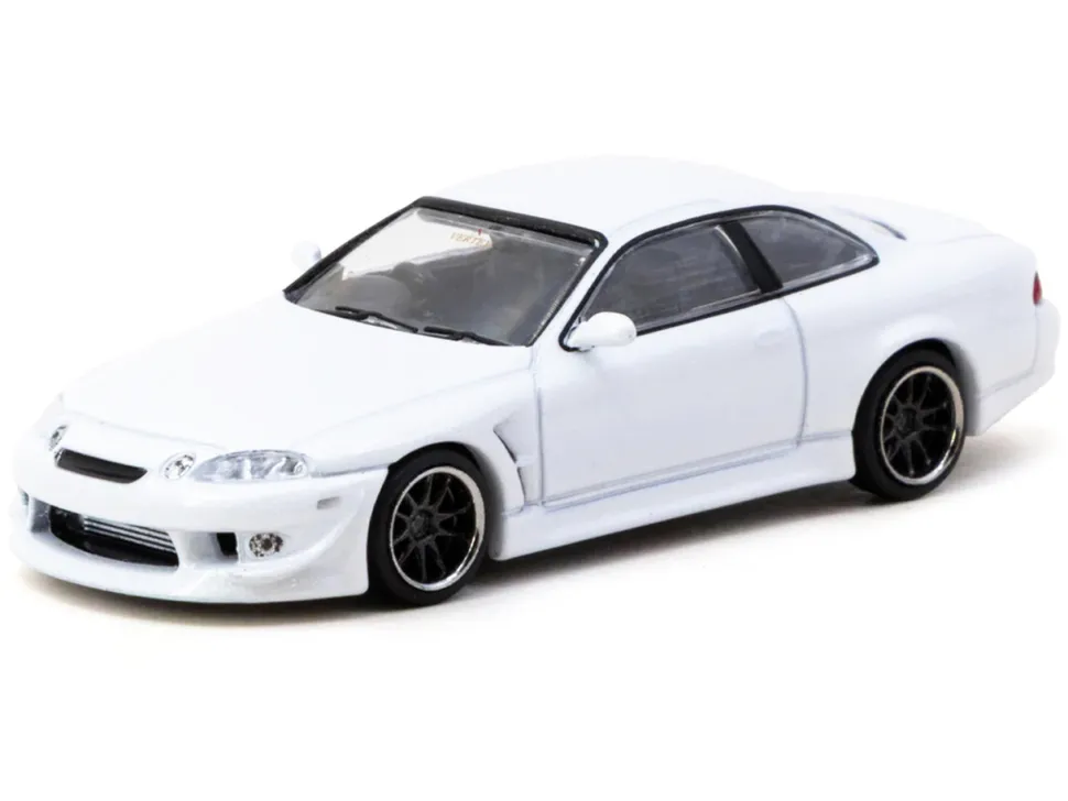 Toyota VERTEX Soarer JZZ30 RHD (Right Hand Drive) White Metallic "Global64" Series 1/64 Diecast Model by Tarmac Works