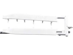 Trailer Wind Skirts for 53' Dry Vans White 1/87 (HO) Plastic Model Car by HO Logistics