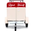 Travel Trailer Cream with Red Top Pause and Refresh Yourself Drink Delicious Coca Cola 1/24 Diecast Model Car Motor City Classics 424700