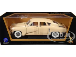 1948 Tucker Torpedo Cream 1/18 Diecast Model Car Road Signature 92268cr