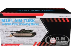 United States M1A1 AIM (Abrams Integrated Management) Tank with Mine Plow (Plowing Mode) #68