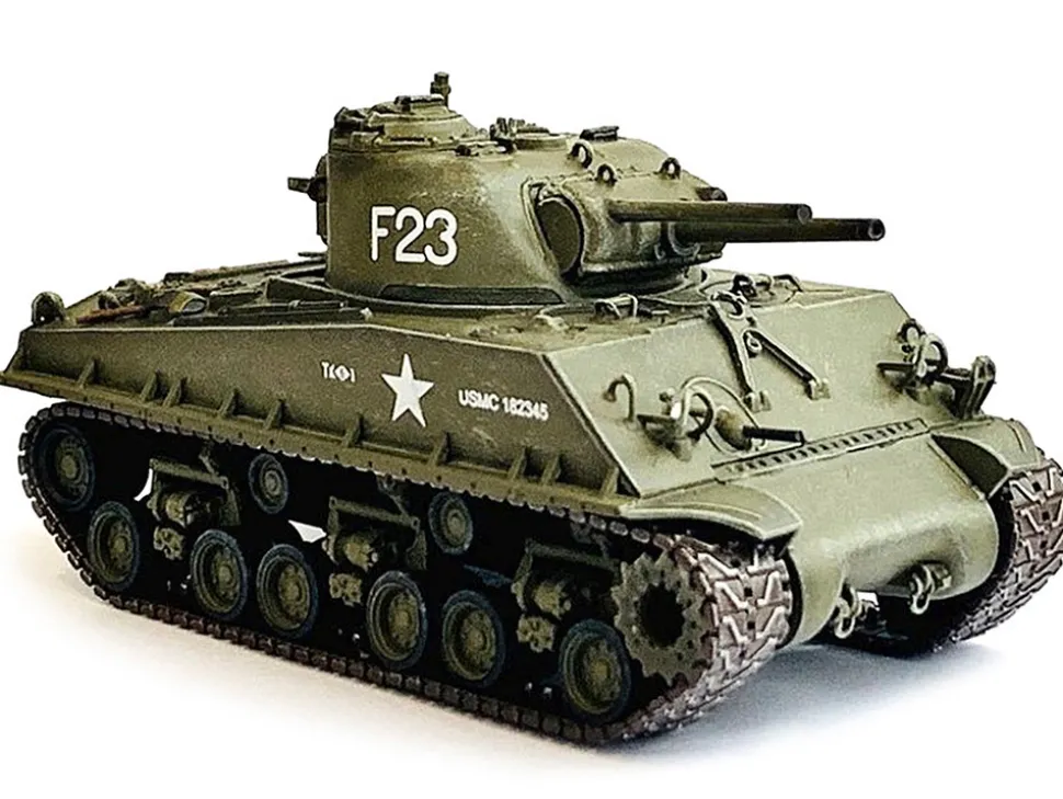 United States M4A3 HVSS POA CWS H5 Flamethrower Tank Olive Drab F 23 US Marine Corps Korea 1951 NEO Dragon Armor Series 1/72 Plastic Model Dragon Models 63147