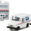 United States Postal Service USPS Long Life Postal Mail Delivery Vehicle LLV with Mailbox Accessory Hobby Exclusive 1/64 Diecast Model Car Greenlight 29888
