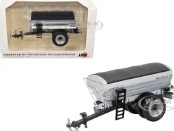 Unverferth Pro-Force 1850 Dry Fertilizer Applicator with Dual Wheels Silver Metallic 1/64 Diecast Model by SpecCast