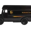UPS Package Truck Brown UPS Worldwide Services Plastic Model Daron RT4349