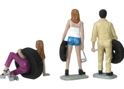 Val Meg Gary Tire Brigade 3 piece Figurine Set 1/24 Motorhead Miniatures 774