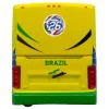Van Hool CX-45 Coach Bus "Brazil National Football Team" Yellow and Green with Graphics "International Federation of the Global Game" Series Limited Edition to 504 pieces Worldwide 1/87 (HO) Diecast Model by Iconic Replicas