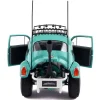 1976 Volkswagen Beetle Baja Miami Green with Pink Graphics 1/18 Diecast Model Car by Solido