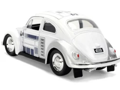 1959 Volkswagen Beetle "R2-D2" Livery White with Graphics "Star Wars" Franchise "Hollywood Rides" Series 1/32 Diecast Model Car by Jada