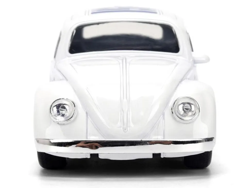 1959 Volkswagen Beetle "R2-D2" Livery White with Graphics "Star Wars" Franchise "Hollywood Rides" Series 1/32 Diecast Model Car by Jada