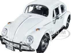 1966 Volkswagen Beetle White James Bond 007 On Her Majesty's Secret Service 1969 Movie James Bond Collection Series 1/24 Diecast Model Car Motormax 79854