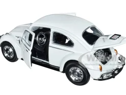 1966 Volkswagen Beetle White James Bond 007 On Her Majesty's Secret Service 1969 Movie James Bond Collection Series 1/24 Diecast Model Car Motormax 79854