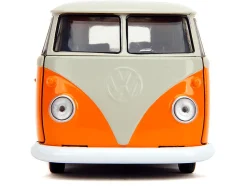 1961 Volkswagen Bus "Stitch's Surf Shack" Orange and Gray "Disney's Stitch" "Hollywood Rides" Series 1/32 Diecast Model Car by Jada