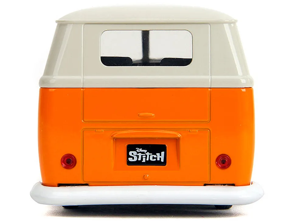 1961 Volkswagen Bus "Stitch's Surf Shack" Orange and Gray "Disney's Stitch" "Hollywood Rides" Series 1/32 Diecast Model Car by Jada