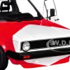 1983 Volkswagen Caddy MK 1 Pickup Truck "Red Cowboy Racing Tribute" White and Red 1/18 Diecast Model Car by Solido