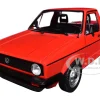 1983 Volkswagen Caddy MK 1 Pickup Truck Mars Red 1/18 Diecast Model Car by Solido