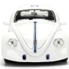 1959 Volkswagen Drag Beetle White with Graphics and R2-D2 Figure "Star Wars" Franchise "Hollywood Rides" Series 1/24 Diecast Model Car by Jada