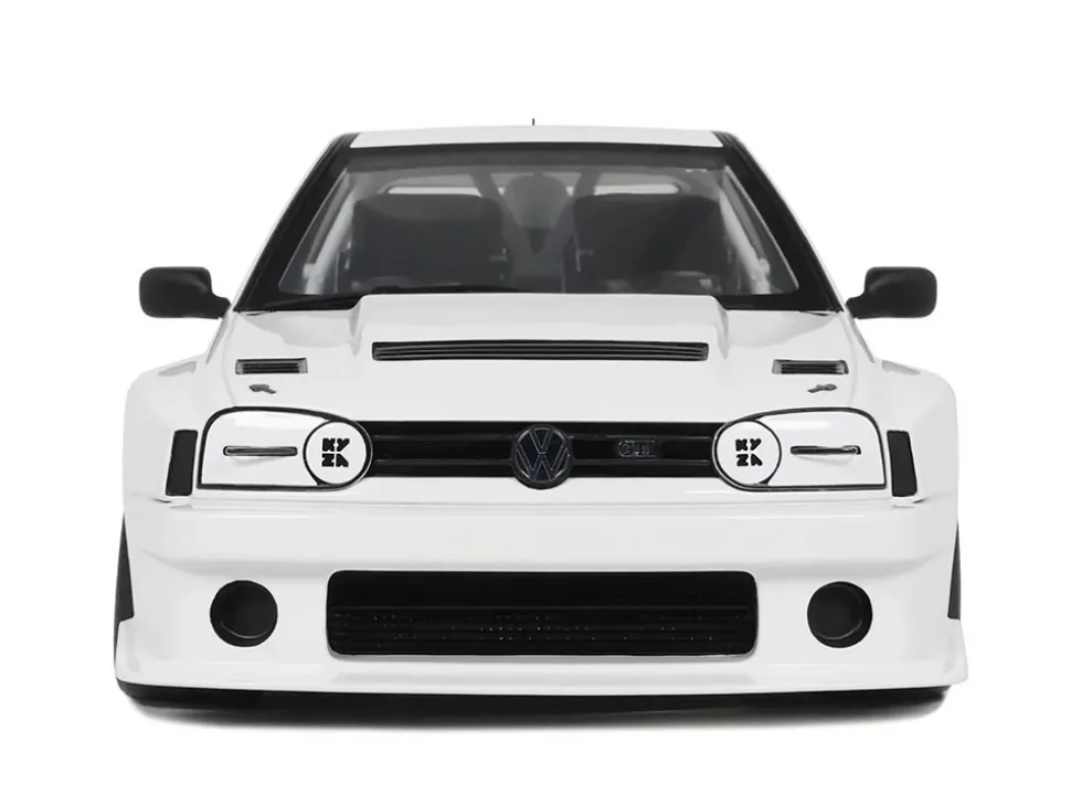 2024 Volkswagen Golf III by Khyzyl Saleem White Limited Edition to 2000 pieces Worldwide 1/18 Model Car by Otto Mobile