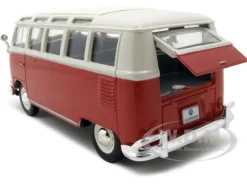 Volkswagen Samba Bus Red 1/25 Diecast Model Car Maisto 31956