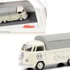 Volkswagen T1b Pritsche Plane Pickup Truck Canopy #53 Cream 1/87 HO Diecast Model Schuco 452650300