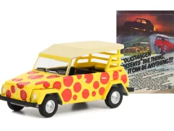 1974 Volkswagen Thing Type 181 Yellow Red Polka Dots Volkswagen Presents The Thing. It Can Be Anything!!! Vintage Ad Cars Series 8 1/64 Diecast Model Car Greenlight 39110C