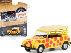 1974 Volkswagen Thing Type 181 Yellow Red Polka Dots Volkswagen Presents The Thing. It Can Be Anything!!! Vintage Ad Cars Series 8 1/64 Diecast Model Car Greenlight 39110C