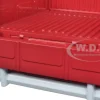 Volkswagen Type 2 (T1) Double Cab Pickup Truck Wax Red 1/24 Diecast Model Car Motormax 79343